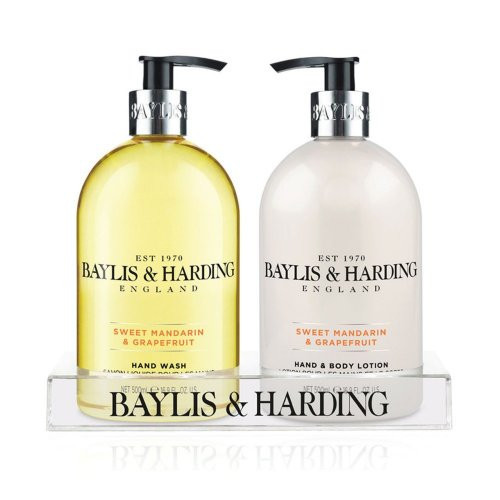 Baylis & Harding Sweet Mandarin & Grapefruit Luxury Hand Care Gift Set Rankų priežiūros priemonių rinkinys 2x500ml