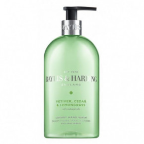 Baylis & Harding Vetiver, Cedar & Lemongrass Anti-Bacterial Hand Wash Rankų muilas 500ml