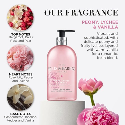 Baylis & Harding Baylis & Harding Peony, Lychee & Vanilla Hand Wash Rankų muilas 500ml