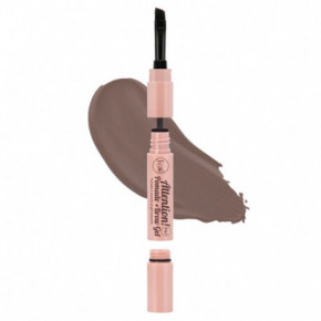 J.Cat Beauty Attention! 4in1 Pomade + Brow Gel Antakių formavimo pomada ir gelis Soft brown