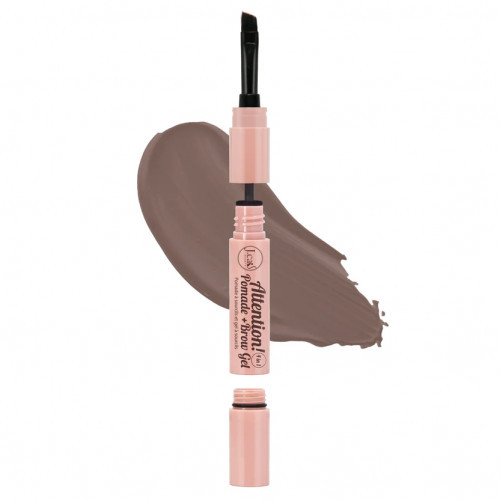 J.Cat Beauty Attention! 4in1 Pomade + Brow Gel Antakių formavimo pomada ir gelis Soft brown