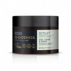Baylis & Harding Goodness Oud, Cedar & Amber Natural Oils Salt Scrub Kūno šveitiklis 450g