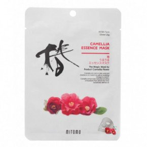 Mitomo Camelia Essence Face Mask Lakštinė veido kaukė su kamelijų estraktu 26g