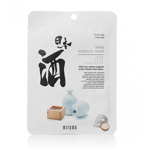 Mitomo Sake Essence Face Mask Veido kaukė su sakės esencija 26g