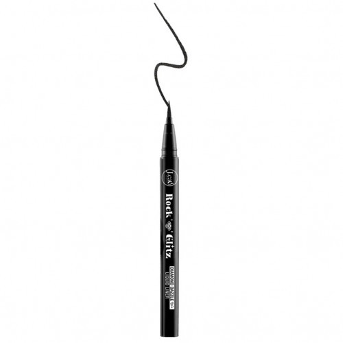 J.Cat Beauty Rock N' Glitz Diamond Liquid Liner Skystas akių pravedimas Sable Black Shimmer