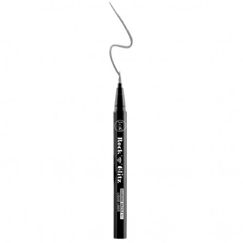 J.Cat Beauty Rock N' Glitz Diamond Liquid Liner Skystas akių pravedimas Sable Black Shimmer
