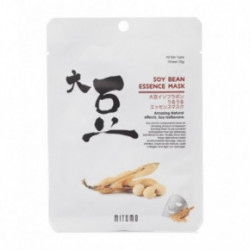 Mitomo Soy Bean Essence Face Mask Lakštinė veido kaukė su sojų pupelių ekstraktu 26g
