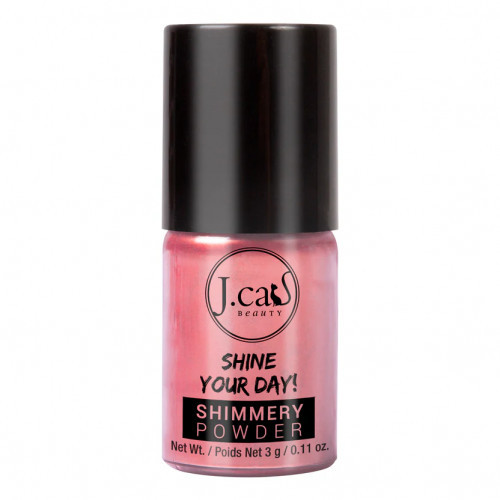 J.Cat Beauty Shine Your Day! Shimmery Powder Spindinti biri pudra Dark Wood