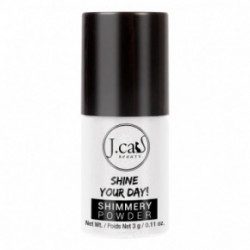 J.Cat Beauty Shine Your Day! Shimmery Powder Spindinti biri pudra Dark Wood