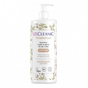 Cleanic Cotton Creamy Liquid Soap for Hands and Body Kreminis rankų ir kūno muilas 500ml