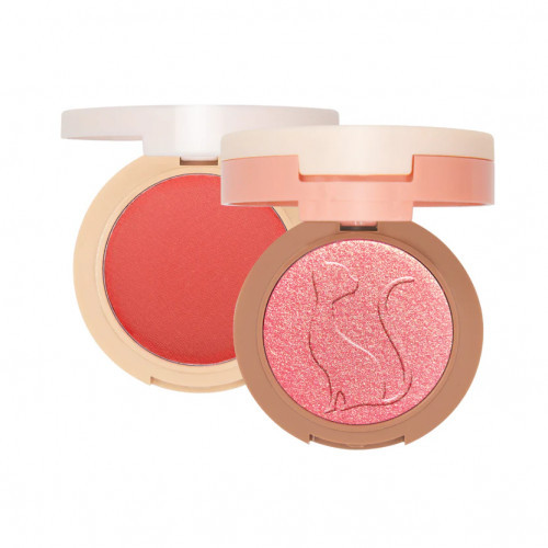 J.Cat Beauty 2in1 Piece Of Cake Blush + Highlighter Skaistalai ir švytėjimo suteikianti priemonė viename Perfect Pear