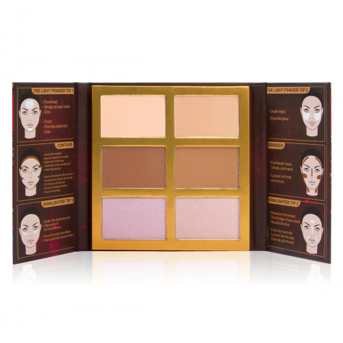J.Cat Beauty Symphony Face Obsession Highlight, Contour & Bronzer Palette Kontūravimo paletė #1