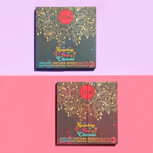 J.Cat Beauty Symphony Face Obsession Highlight, Contour & Bronzer Palette Kontūravimo paletė #1