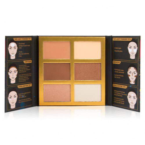 J.Cat Beauty Symphony Face Obsession Highlight, Contour & Bronzer Palette Kontūravimo paletė #1