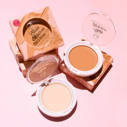 J.Cat Beauty Skin Bloom Cream to Powder Compact Kompaktinė kreminė pudra 101 Ivory