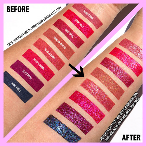 J.Cat Beauty Crystal Burst Liquid Lipstick Skystas lūpdažis 0.8g