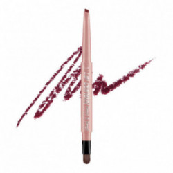 J.Cat Beauty Lip Contour Pencil & Brush Lūpų kontūro pieštukas su šepetėliu 202 Garnet Red