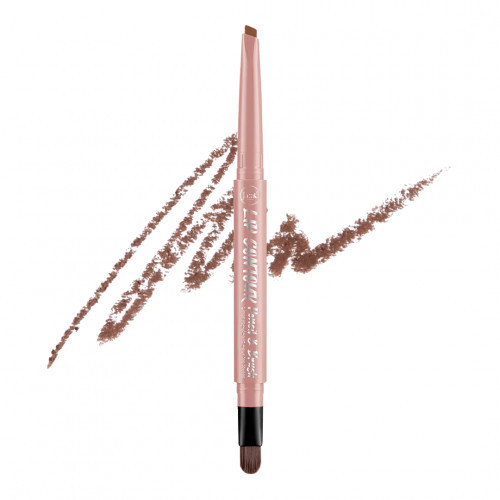 J.Cat Beauty Lip Contour Pencil & Brush Lūpų kontūro pieštukas su šepetėliu 202 Garnet Red
