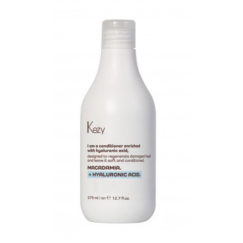 Kezy Macadamia + Hyaluronic Acid Conditioner Regeneruojantis plaukų kondicionierius 375 ml
