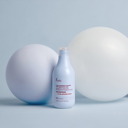 Kezy Macadamia + Hyaluronic Acid Shampoo Drėkinamasis šampūnas su hialuronu 375 ml