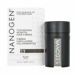 Nanogen Keratin Hair Fibres Black Juoda plaukų pudra - skaidulos 30g