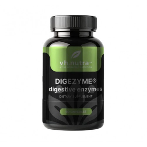 Vitalharmony DigeZyme® Maisto papildas virškinimo fermentų kompleksas 90 kapsulių
