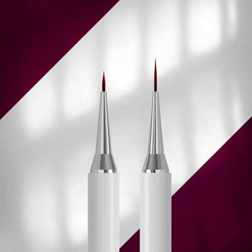 Staleks Double - Ended Brush 7mm/12mm Dvipusis teptukas nagų dizainui 1 vnt.