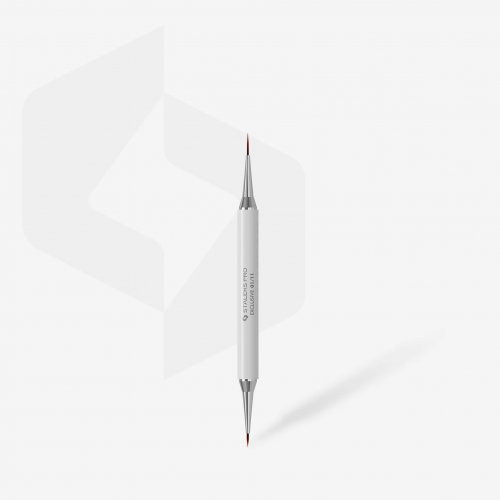 Staleks Double - Ended Brush 7mm/12mm Dvipusis teptukas nagų dizainui 1 vnt.