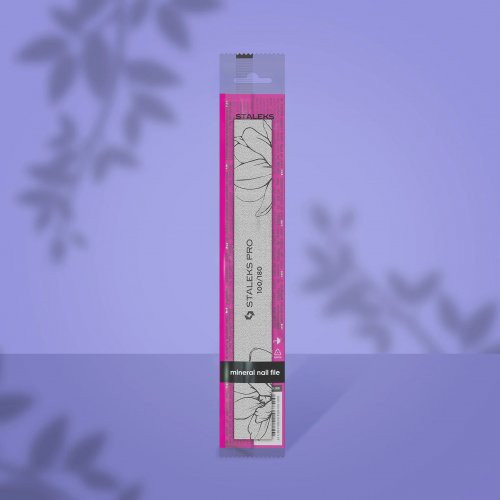 Staleks Expert 20 Straight Mineral Nail File Nagų dildė 100/180 Grit