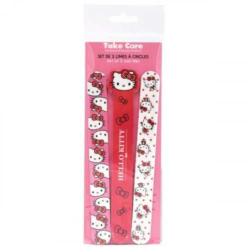 Take Care Hello Kitty Set Of 3 Nail Files Nagų dildžių rinkinys 3 vnt.