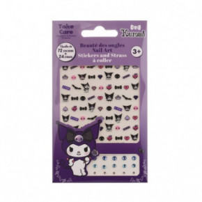 Take Care Nail Art Stickers and Strass Lipdukai nagams Kuromi