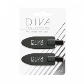 Diva Pro Styling No-Crease Hair Clips 2pcs