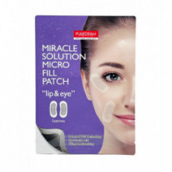 Purederm Miracle Solution Micro Fill Patch Lip & Eye Drėkinantis pleistrai paakių ir lūpų sričiai 1 pora