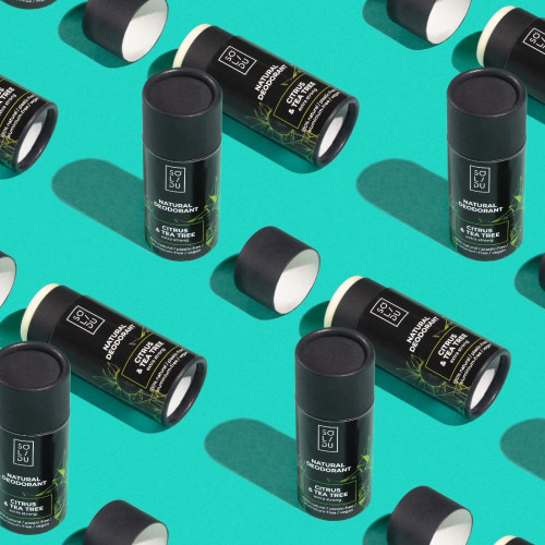 SOLIDU Citrus & Tea Tree Natural Deodorant Citrusų ir arbatmedžio dezodorantas 1 vnt.