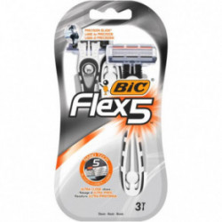 BIC Flex 5 Nano Technology Blades Vienkartiniai skutimosi peiliukai su 5 ašmenimis 3 vnt.
