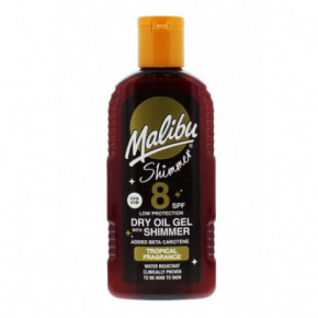 Malibu Shimmer Dry Oil SPF8 Sausas kūno aliejus su apsauga 200ml