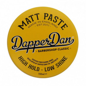 Dapper Dan Matt Paste Stiprios fiksacijos, matinė plaukų modeliavimo pasta 100ml