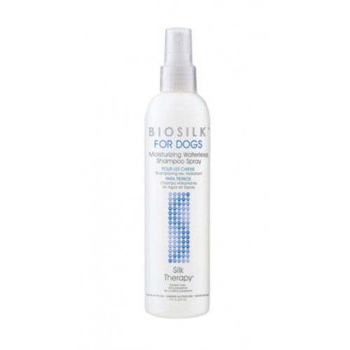 Biosilk For Dogs Moisturizing Waterless Shampoo Spray Nenuskalaujama šampūnas-purškiklis šunims 237ml