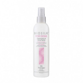 Biosilk For Dogs Detangling & Shine Spray Purškiklis lengvam šunų kailio iššukavimui ir žvilgesiui 237ml