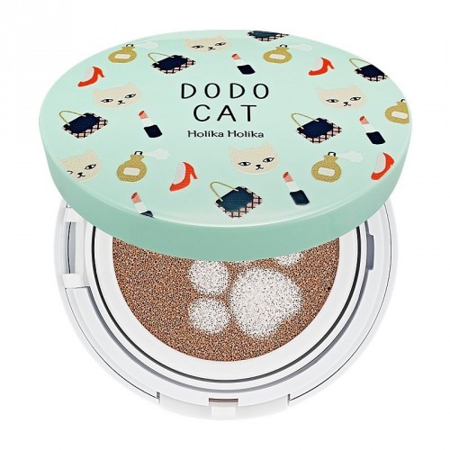 Holika Holika Face 2 Change DoDo Cat Glow Cushion BB makiažo pagrindas (21 DoDo's Day Out, 15g) 15g