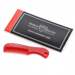 Edwin Jagger Beard & Moustache Comb Barzdos ir ūsų šukos Black