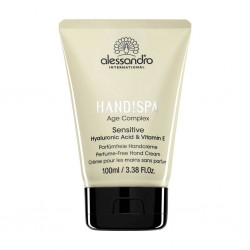 Alessandro Hand!Spa Sensitive Bekvapis rankų kremas su hialurono rūgštimi jautriai odai 100ml