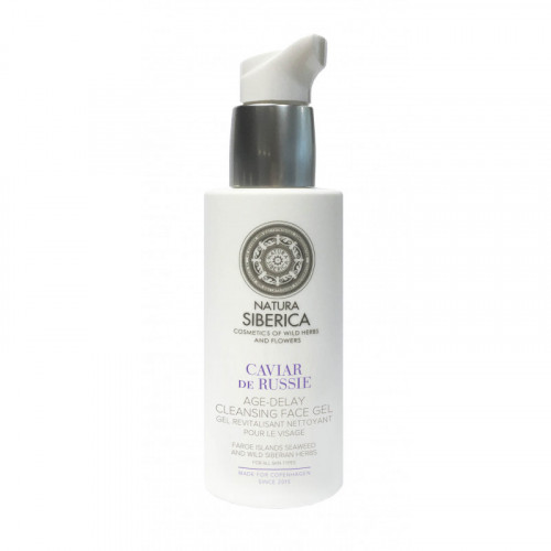 Natura Siberica Copenhagen Caviar De Russie Age-Delay Face Cleansing Gel Gelinis veido prausiklis 200ml