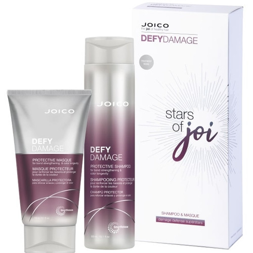 Joico Defy Damage Shampoo & Masque Gift Set Dovanų dėžutė pažeidimams išvengti 300+150ml