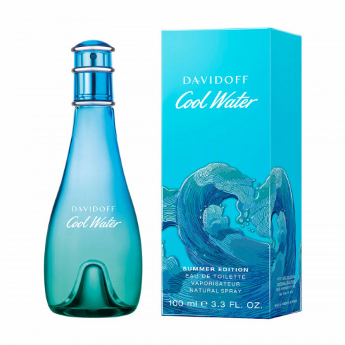 Davidoff Cool Water Summer Edition Tualetinis vanduo moterims 100 ml, Originali pakuote