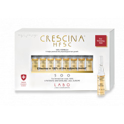 Crescina Re-Growth HFSC 500 Man Plaukų augimą skatinanti priemonė vyrams 40amp.