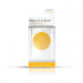 VOESH Waterless Pedi In A Box 3in1 Lemon Quench Jalgade ravi Seatud