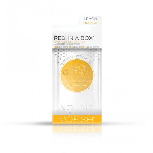 VOESH Waterless Pedi In A Box 3in1 Lemon Quench Procedūra kojoms Rinkinys