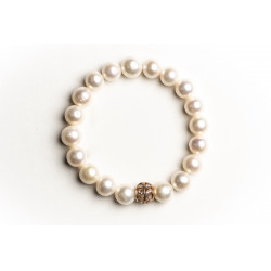 Nilly Apyrankė su natūraliais perlais ir auksu BRG 0017 1.92g