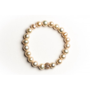 Nilly Apyrankė su natūraliais perlais ir auksu BRG 0018 1.56g